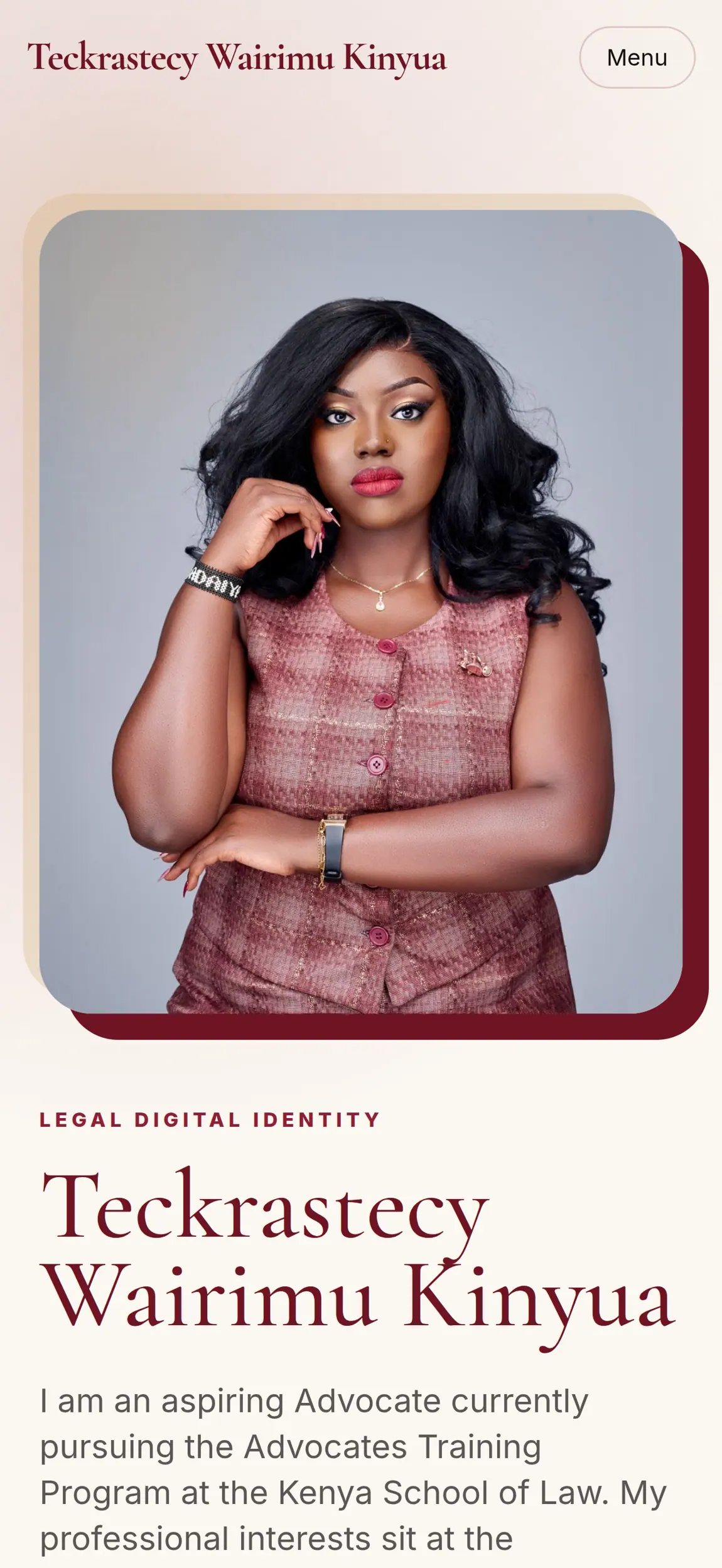 Additional website capture for Teckrastecy Wairimu Kinyua